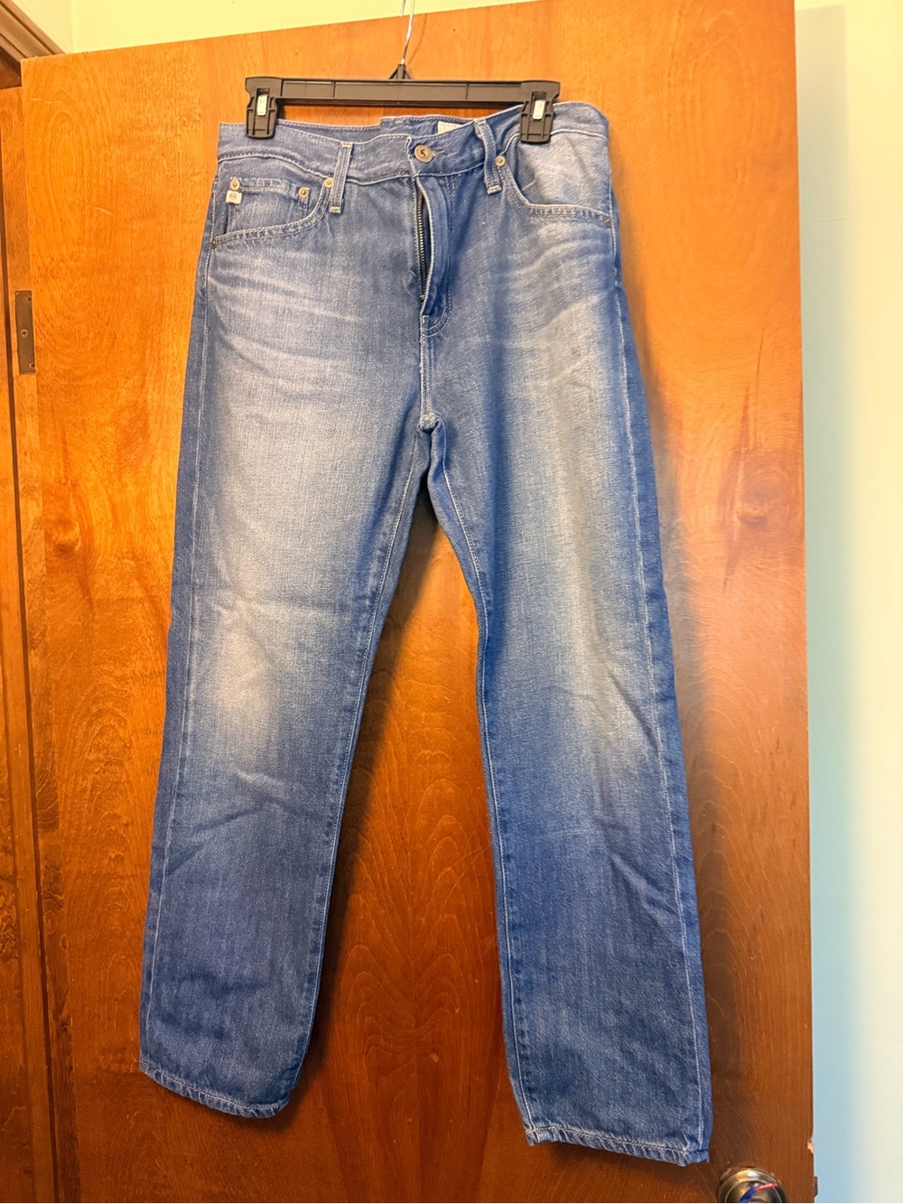 AG Adriano Goldschmied Women's Ex-Boyfriend Slim Jeans in Medium Blue Wash